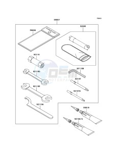 KVF750 4x4 KVF750A7F EU GB drawing Owner's Tools