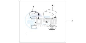 VTR1000F SUPER HAWK drawing PILLION BAG