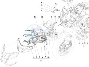 ETV 1200 Caponord Carabinieri drawing Front lights