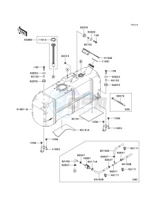 KAF 620 P [MULE 4000] (P9F-PAF) PAF drawing FUEL TANK