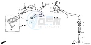 VTR2509 ED / LL MK drawing WATER PIPE