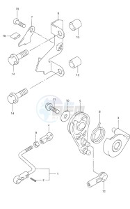 DF 9.9 drawing Throtle Control S/N 652501 to 65XXXX