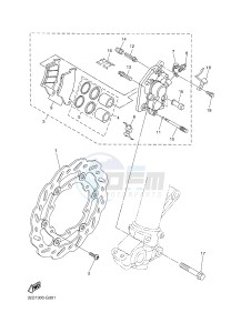 WR250R (32DN) drawing FRONT BRAKE CALIPER