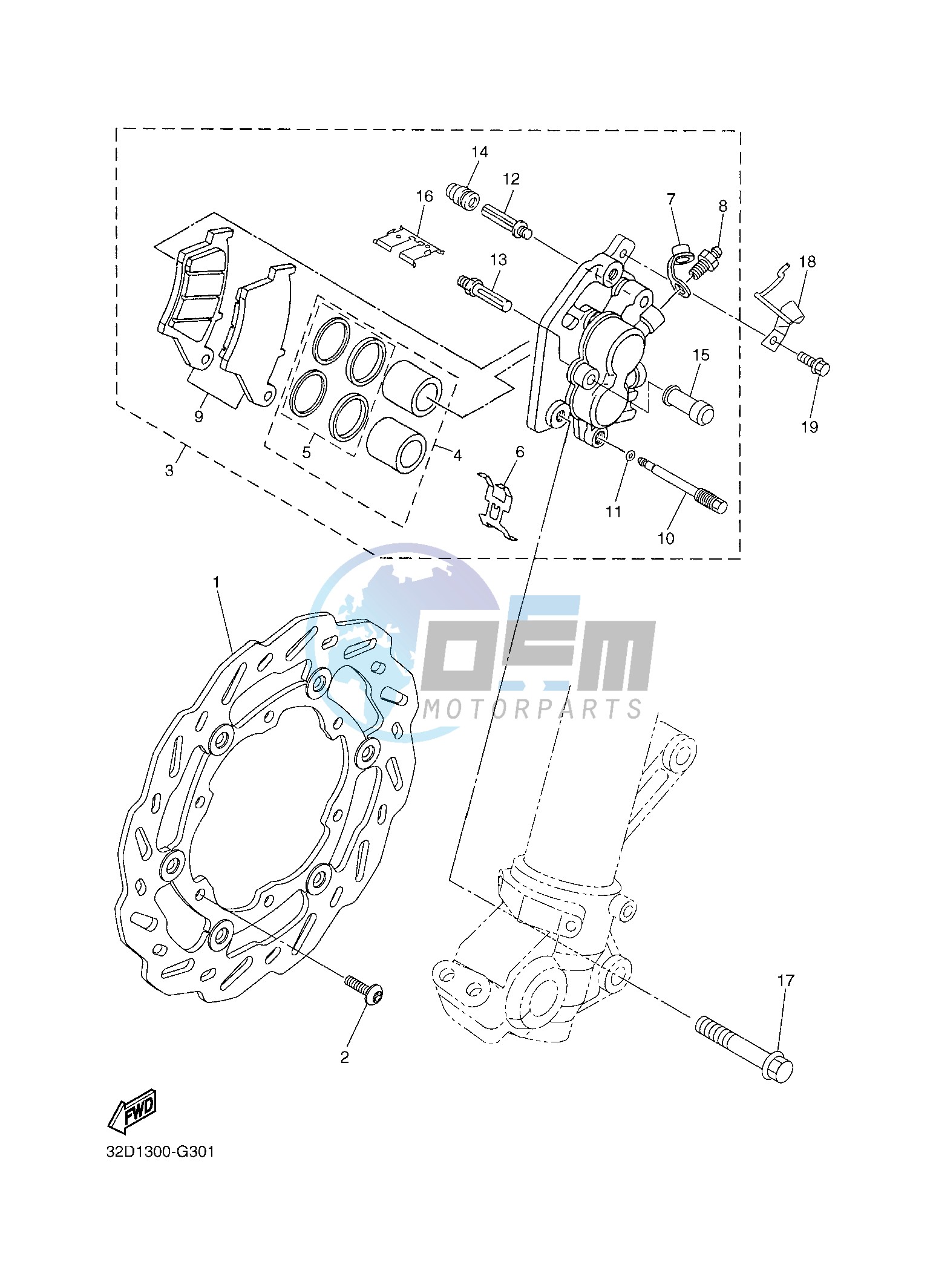 FRONT BRAKE CALIPER