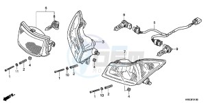 TRX500FPEC drawing HEADLIGHT