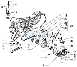 50 4T drawing Pump group - Oil pan