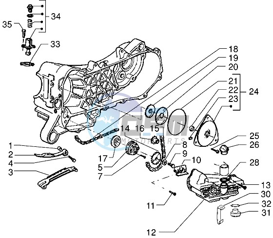 Pump group - Oil pan