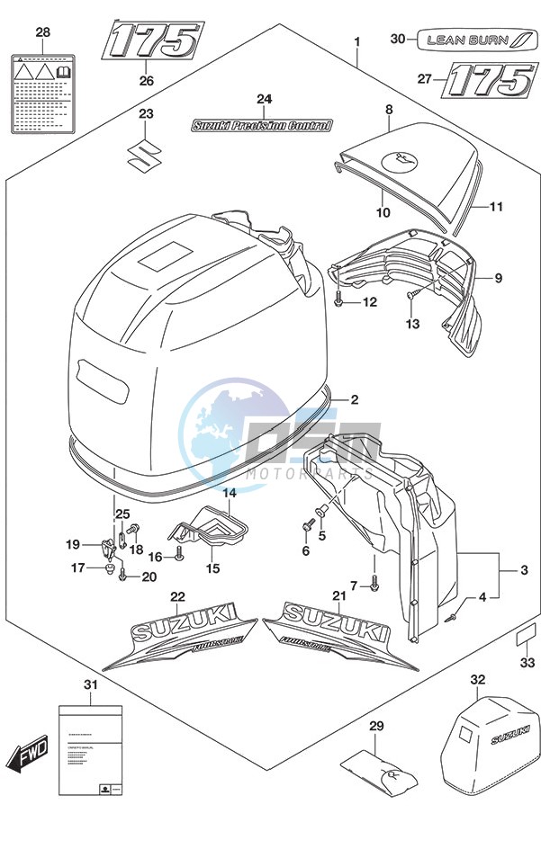 Engine Cover (White) (Model: TG/ZG)