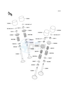 ZX 600E [ZX-6 NINJA ZZR 600] (E10-E13 E13 CAN ONLY) ZZR 600 drawing VALVE-- S- -