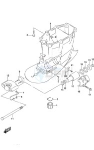 DF 250AP drawing Drive Shaft Housing w/Transom (X)