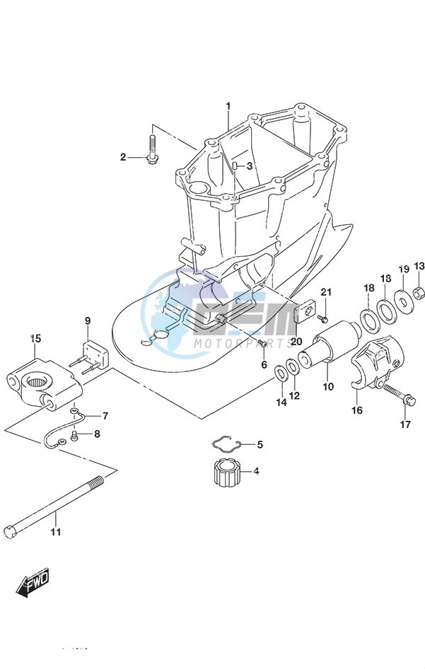 Drive Shaft Housing w/Transom (X)