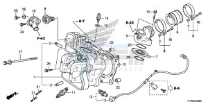 SH300E SH300E UK - (E) drawing CYLINDER HEAD