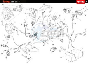 TANGO-250CC-4T-WHITE drawing ELECTRICAL SYSTEM