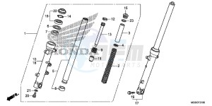 NC700DD INTEGRA E drawing FRONT FORK