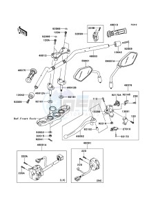 Z750R ABS ZR750PBF FR GB XX (EU ME A(FRICA) drawing Handlebar