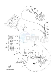 YZF-R125A YZF-R125 ABS R125 (BR61 BR61 BR61 BR61) drawing REAR MASTER CYLINDER