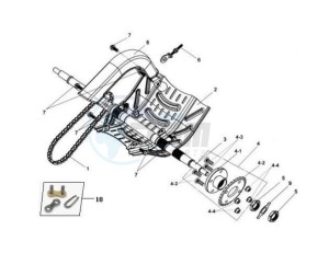 TRACKRUNNER 180 drawing DRIVE SHAFT REAR WHEEL /REAR SPROCKET