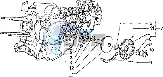 Driving half pulley