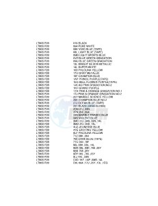 LT80 (P28) drawing * COLOR CHART *