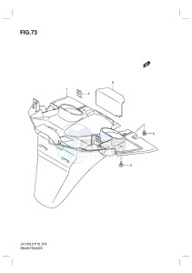 UH125Z BURGMAN EU drawing REAR FENDER