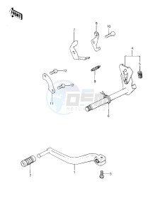 KX 80 C [KX80] (C1) [KX80] drawing GEAR CHANGE MECHANISM -- 81 KX80-C1- -