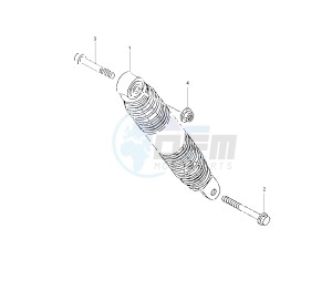 CS JOG R 50 drawing REAR SHOCK ABSORBER