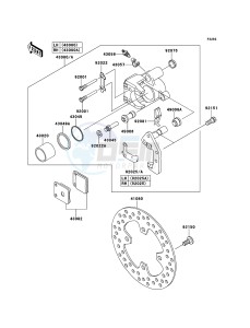 KVF360 4x4 KVF360ACF EU GB drawing Front Brake