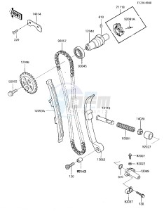 KLF 185 A [BAYOU 185] (A2-A4) [BAYOU 185] drawing CAMSHAFT-- S- -_TENSIONER