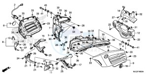 GL1800BG GOLDWING - F6B UK - (E) drawing COWL