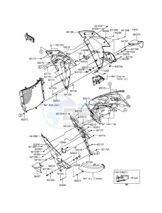 NINJA H2R ZX1000PFF EU drawing Cowling Lowers