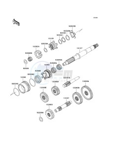 KVF700 D [PRAIRIE 700 4X4 TEAM GREEN SPECIAL EDITION] (6F) D6F drawing TRANSMISSION