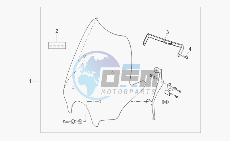 Touring windscreen