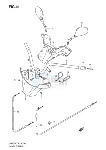 UH200 BURGMAN EU-UK drawing HANDLEBAR