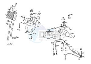 GP 1 EURO2 - 50 cc drawing FUEL AND OIL TANK