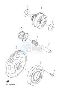 YZ450FX (B912 B913 B914 B914 B915) drawing STARTER CLUTCH