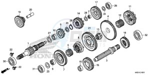 TRX420FE1H Europe Direct - (ED) drawing TRANSMISSION (TRX420FE1/FM1/FM2/TE1/TM1)