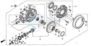 GL1500SE GOLDWING SE drawing FINAL DRIVEN GEAR