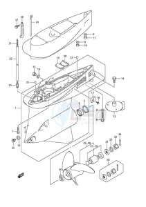 DF 300A drawing Gear Case