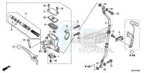 AFS110CSFF CB1000R 2ED - (2ED) drawing FRONT BRAKE MASTER CYLINDER