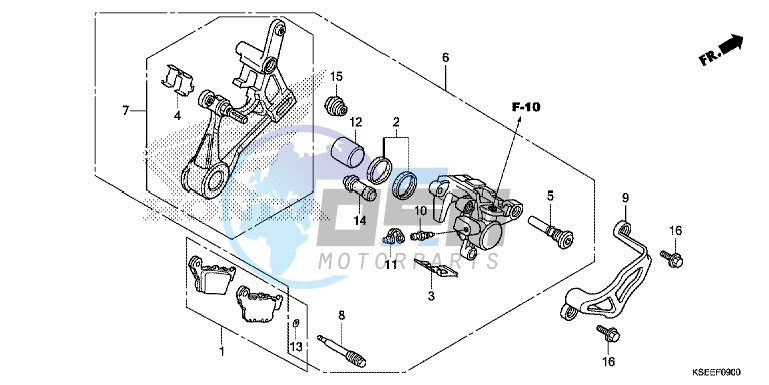 REAR BRAKE CALIPER