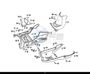 ORBIT II 50 (25 KM/H) (AE05W8-NL) (L8-M0) drawing FLOOR PANEL CENTER COVER