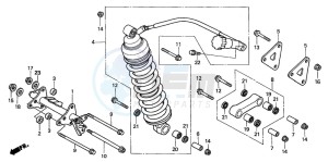 XL1000VA VARADERO drawing REAR CUSHION (XL1000VA)