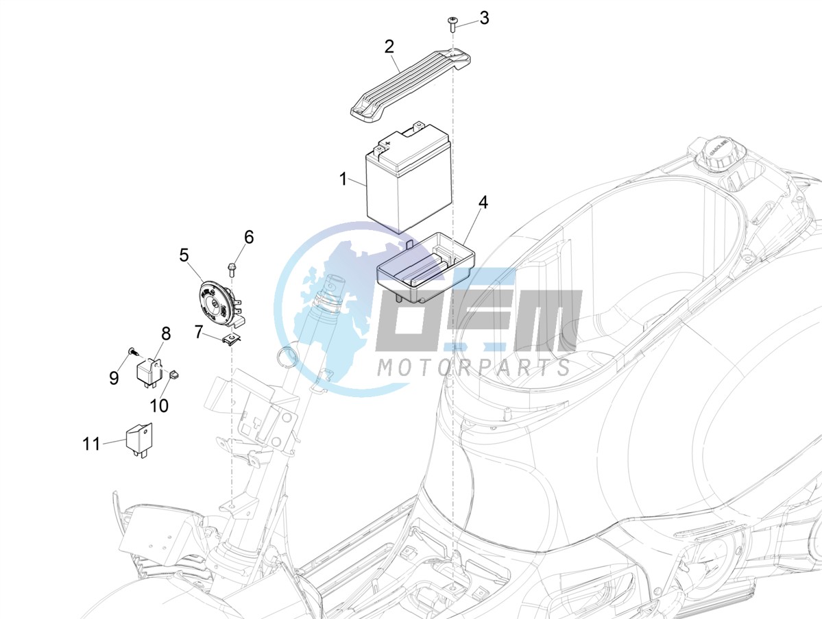 Remote control switches - Battery - Horn