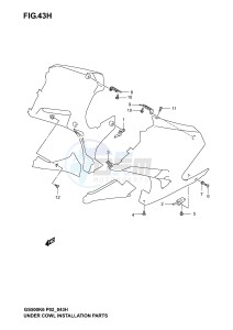 GS500 (P19) drawing UNDER COWLING INSTALLATION PARTS (GS500FK4 K5 K6 FUK4 K5 K6)