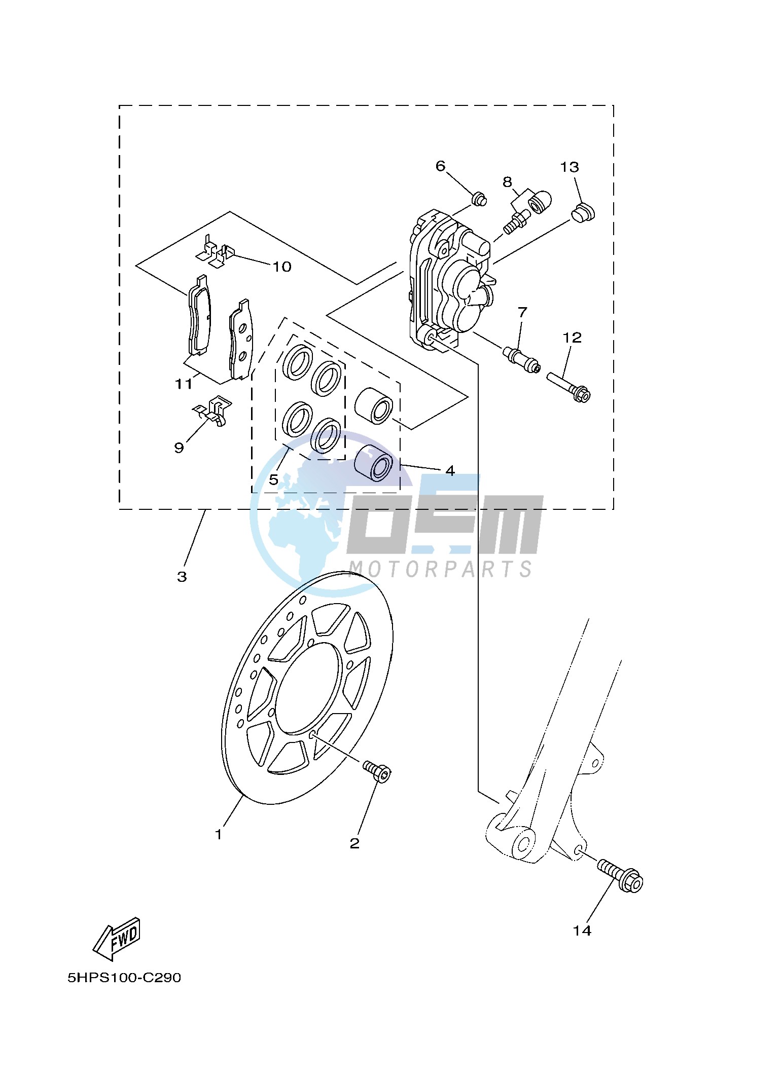 FRONT BRAKE CALIPER