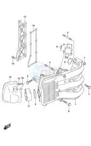 DF 40A drawing Intake Manifold/Silencer/Exhaust Cover