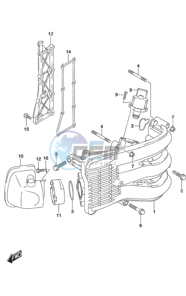 Intake Manifold/Silencer/Exhaust Cover