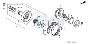 TRX90XD TRX90 Europe Direct - (ED) drawing ONE WAY CLUTCH