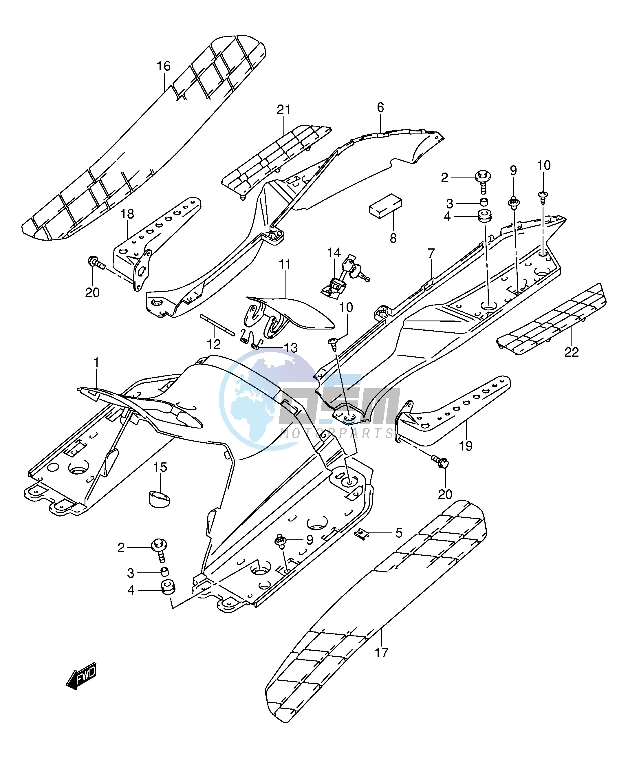 REAR LEG SHIELD (MODEL K1 K2)