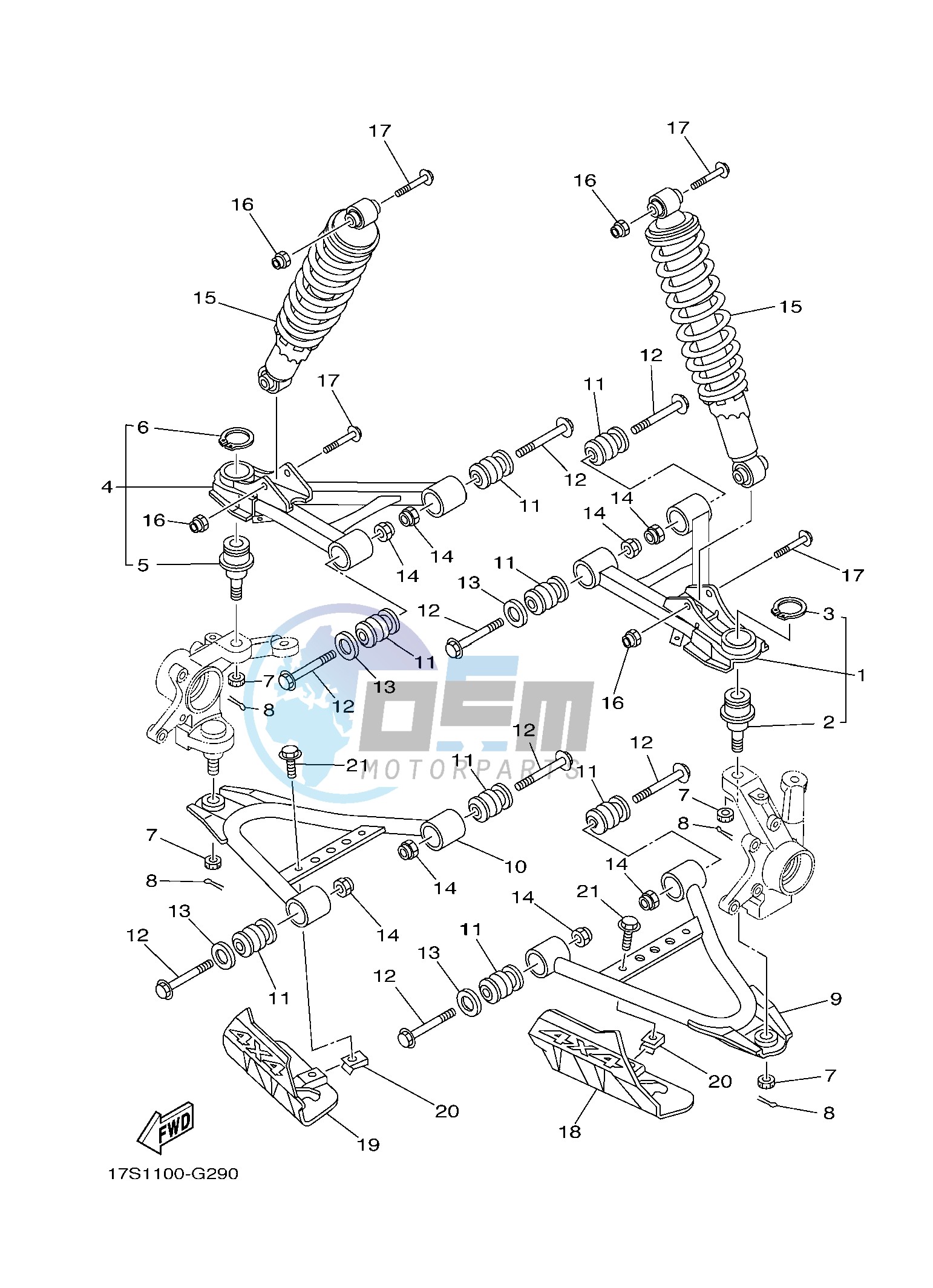 FRONT SUSPENSION & WHEEL